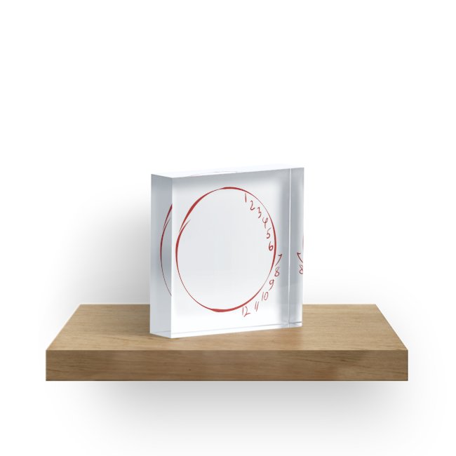 650x650 Will Graham Clock Drawing From Hannibal Acrylic Blocks - Simple Clock Drawing