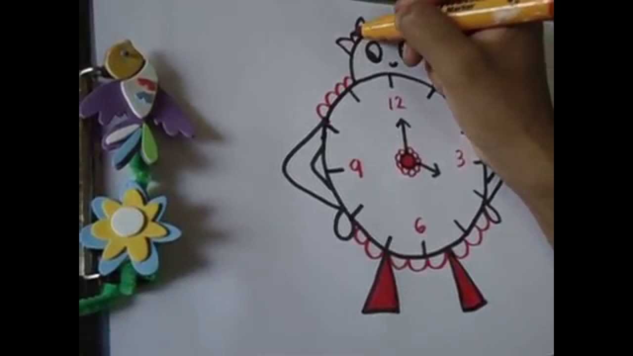 1280x720 Drawing For Kids,,easy And Funny Clock Drawing In Simple Steps - Simple Clock Drawing