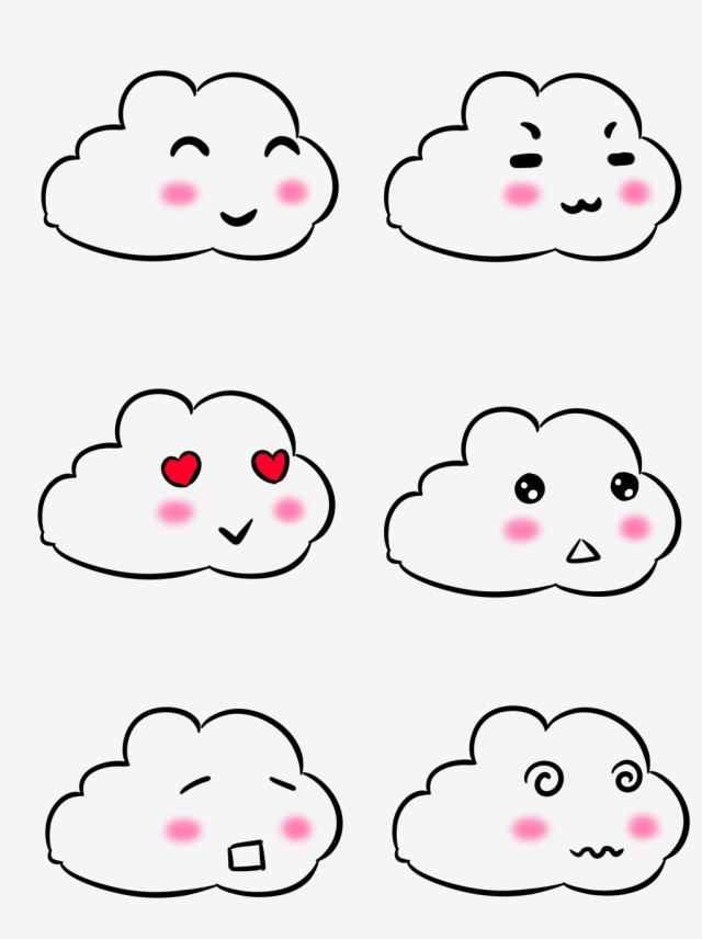 640x856 simple pen cloud expression can be commercial element childrens - Simple Cloud Drawing