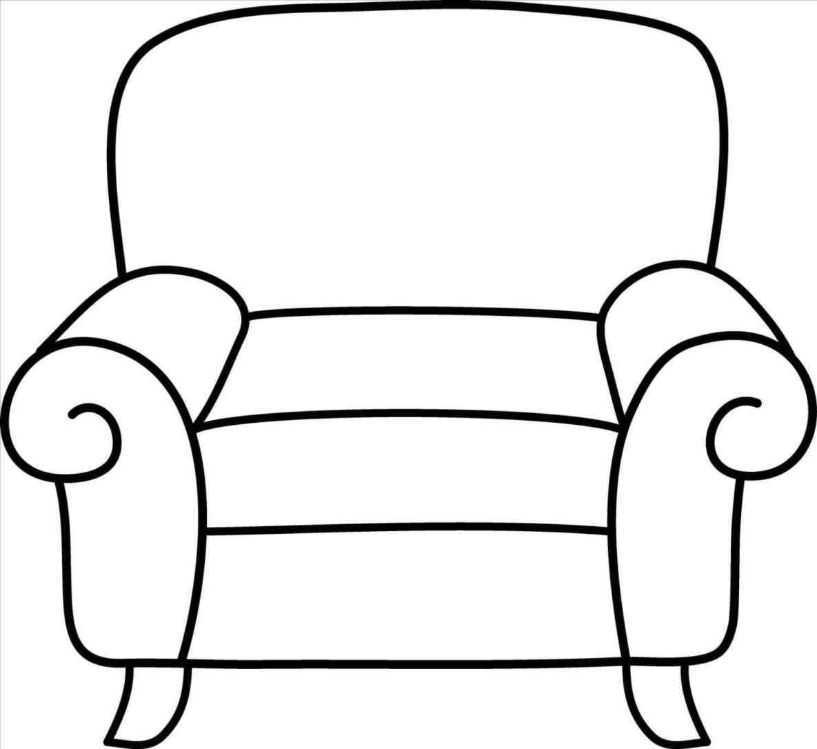 Simple Couch Drawing at PaintingValley.com | Explore collection of