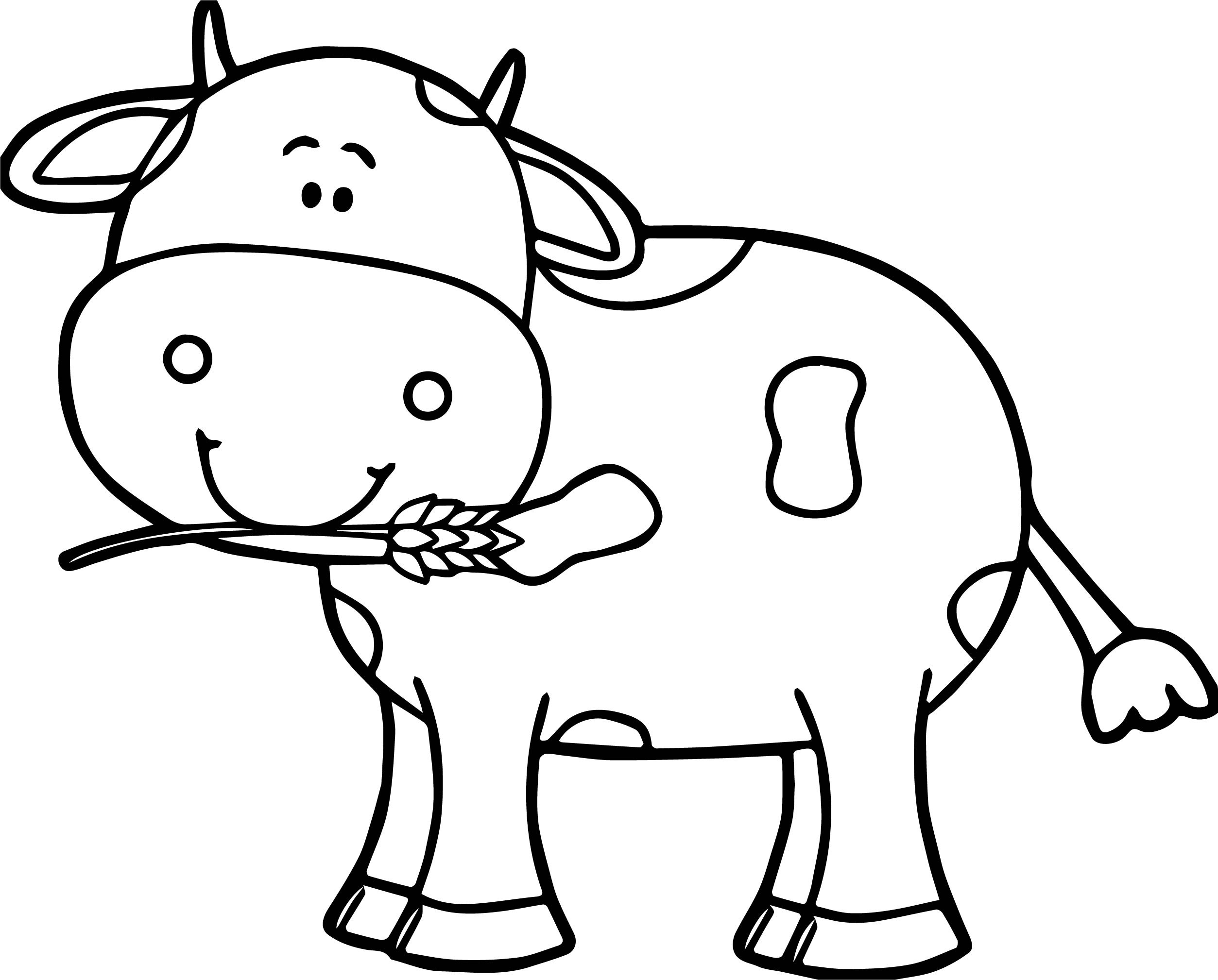 2507x2018 unique pictures of cows to color simple cow drawing at getdrawings - Simple Cow Drawing