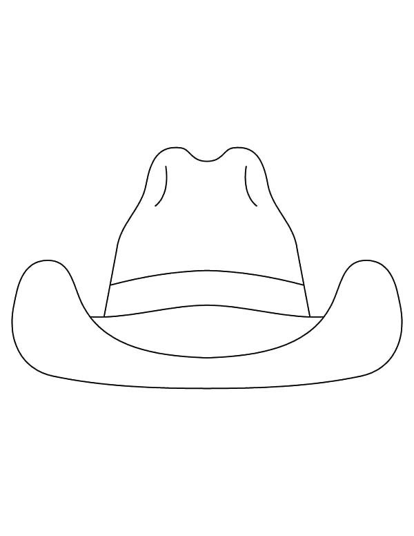 600x776 simple cowboy hat drawing - Simple Cowboy Hat Drawing