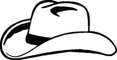 236x122 cowboy hat graphic - Simple Cowboy Hat Drawing