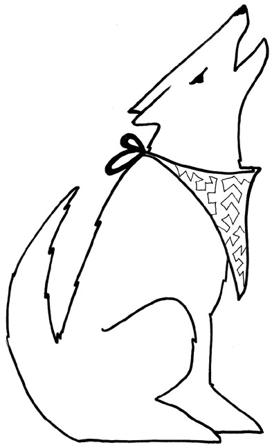 393x642 Coyote Simple Fun Pics Images - Simple Coyote Drawing