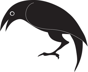 300x247 Bird Drawing Simple - Simple Crow Drawing