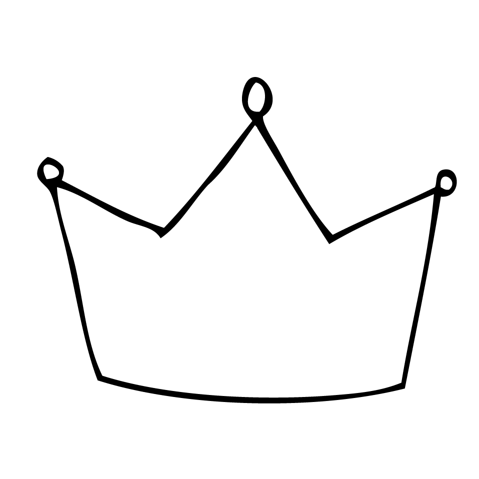 958x958 Simple Princess Crown Drawing Free Image - Simple Crown Drawing