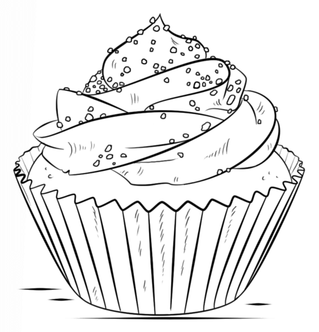 462x480 Simple Cupcake Drawing - Simple Cupcake Drawing