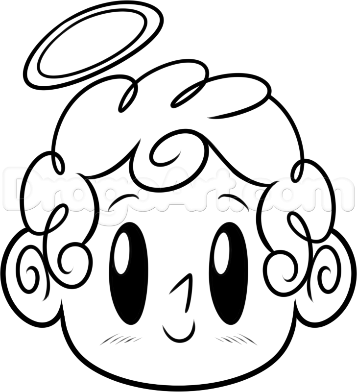 729x800 How To Draw Cupid Easy, Step - Simple Cupid Drawing