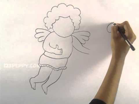 480x360 How To Draw A Valentine Cupid - Simple Cupid Drawing