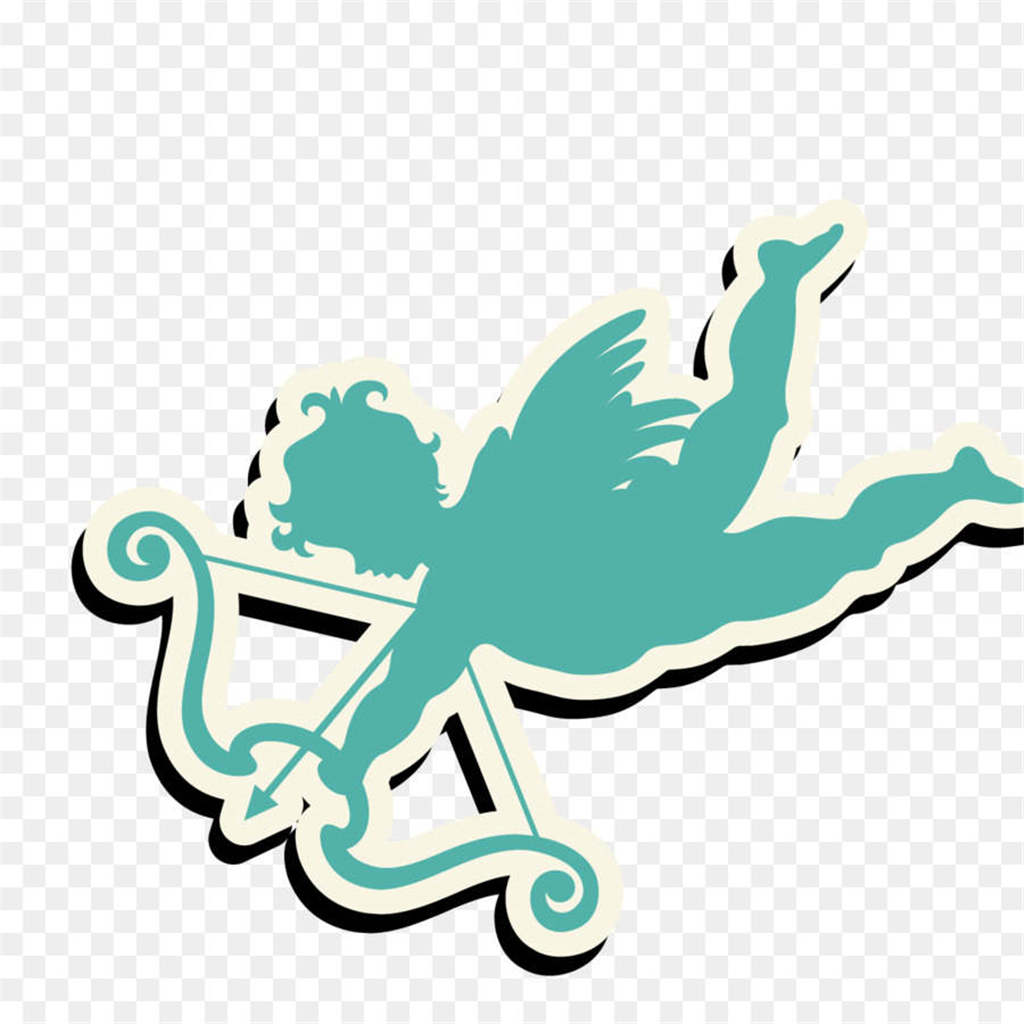 1024x1024 Simple Cupid Clipart Download Arrow Drawing - Simple Cupid Drawing