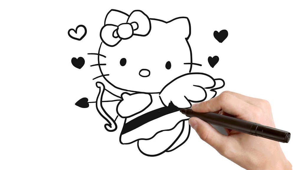 1024x576 Cupid Clipart Archives - Simple Cupid Drawing