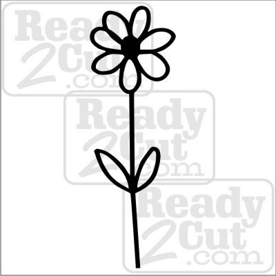 400x400 Daisy - Simple Daisy Drawing