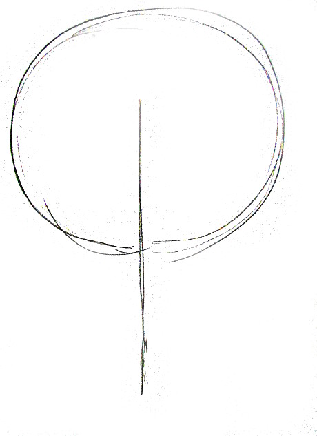 460x633 How To Draw A Tree Step - Simple Dead Tree Drawing