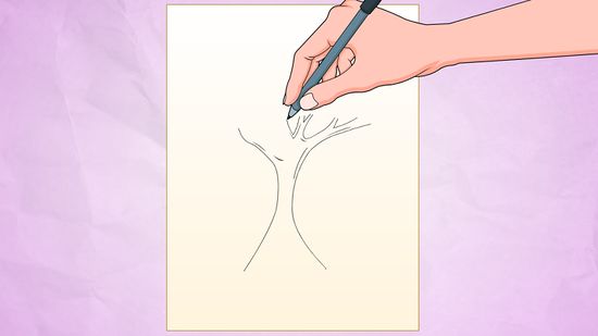 550x309 How To Draw A Simple Tree Steps - Simple Dead Tree Drawing