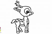 210x140 Tag Deer Head Drawing Simple - Simple Deer Head Drawing