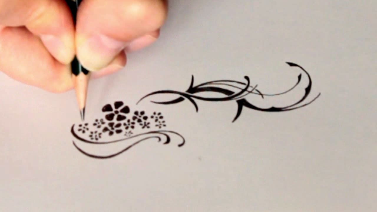 1280x720 Drawing A Simple Tribal Design - Simple Designs Drawing