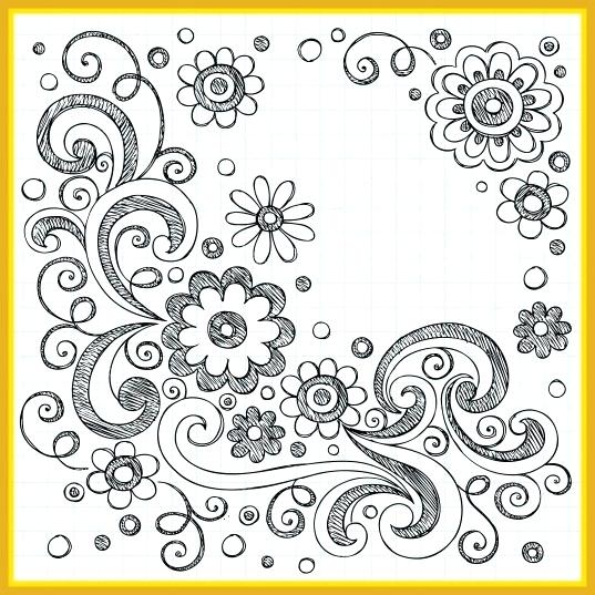 537x537 Simple Flower Design Easy Flower Designs Drawings Drawing Simple - Simple Designs Drawing