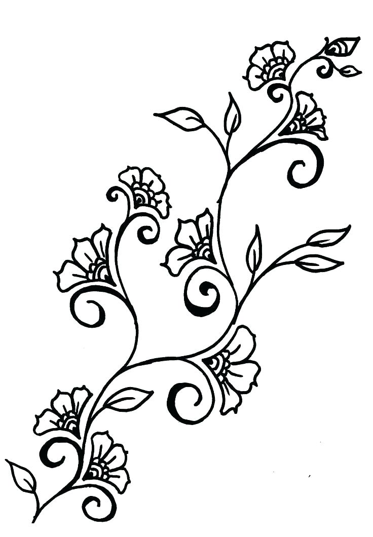 736x1060 Simple Flower Design - Simple Designs Drawing
