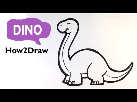 480x360 How To Draw A Dinosaur - Simple Dinosaur Drawing
