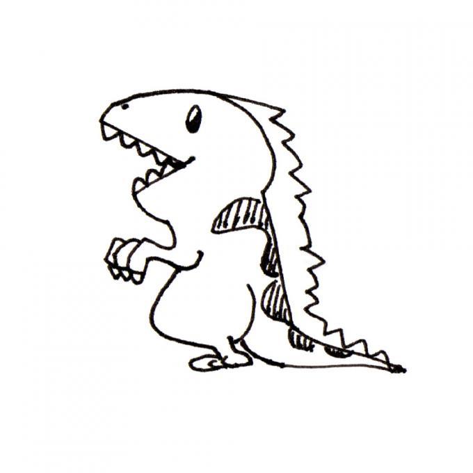 680x680 Dinosaur Nature Drawings Pictures Drawings Ideas For Kids - Simple Dinosaur Drawing