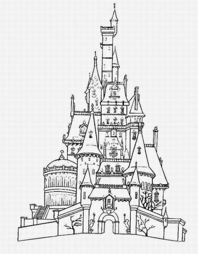 663x851 simple disney castle drawing at com free for personal on disney - Simple Disney Castle Drawing