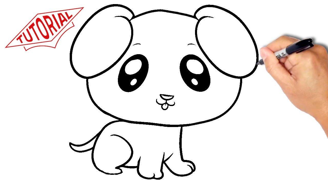 1280x720 How To Draw A Puppy - Simple Dog Drawing
