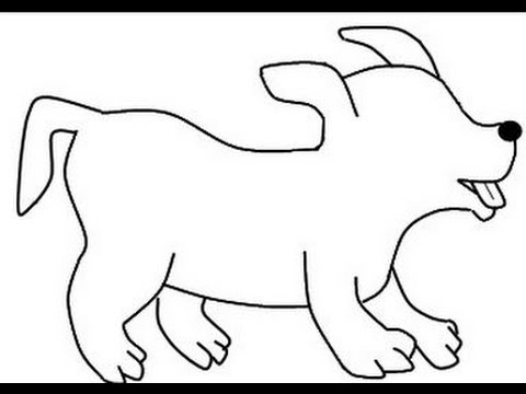 480x360 How To Draw A Simple Dog And Lion Head - Simple Dog Drawing