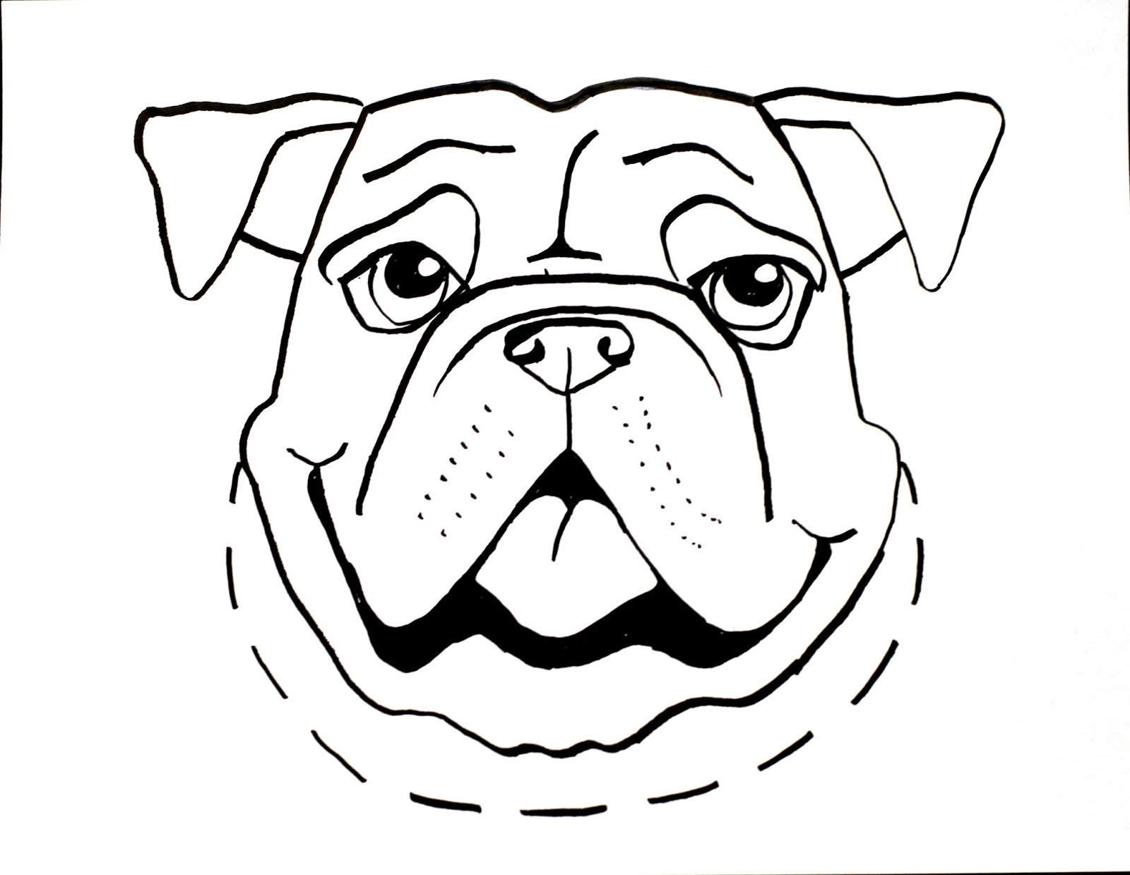 1600x1239 Simple Dog Drawing For Kids And Free Simple Line Drawing Of A Dog - Simple Dog Drawing