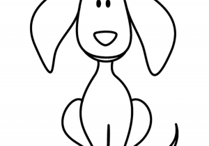 300x210 Simple Dog Drawing For Kids Baby Dog - Simple Dog Drawing For Kids