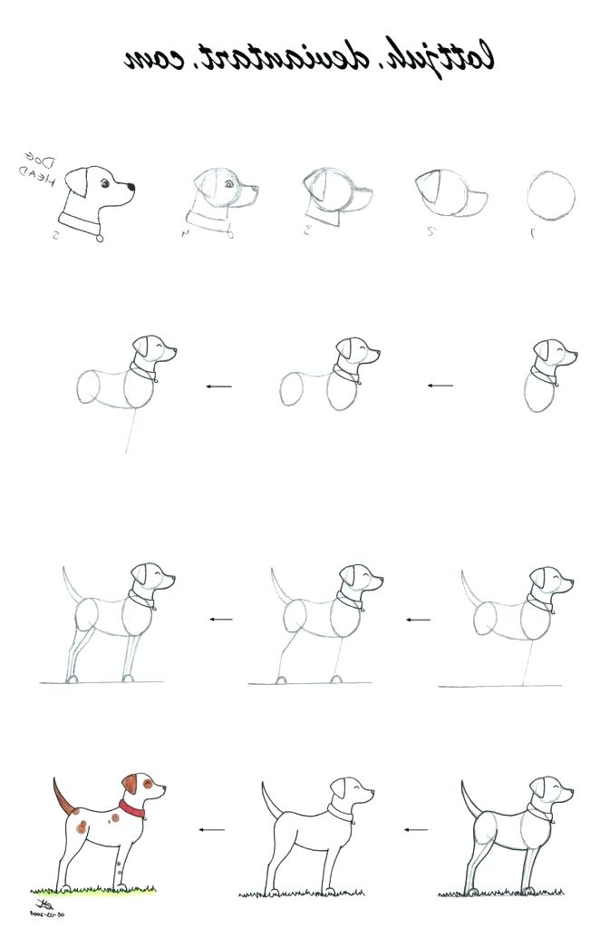 662x1024 Simple Drawings For Kids Easy Drawing Tutorial Simple Techniques - Simple Dog Drawing For Kids