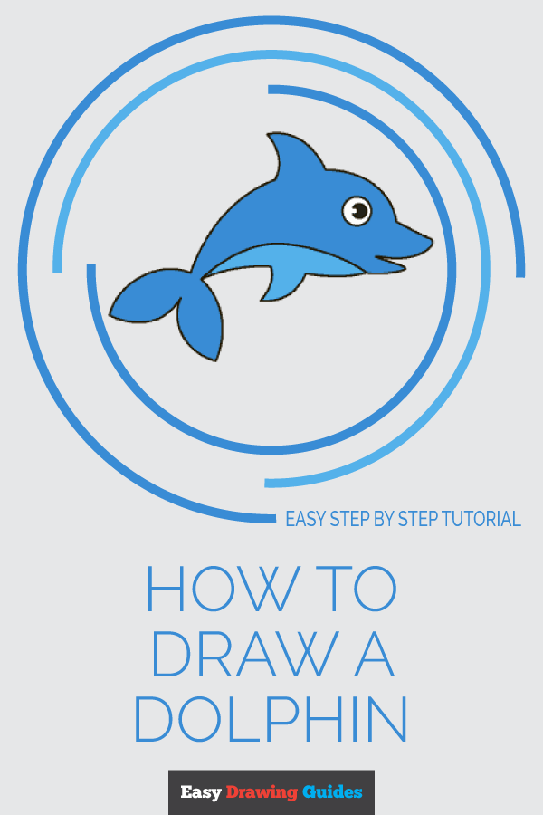 600x900 How To Draw A Dolphin In A Few Easy Steps Easy Drawing Guides - Simple Dolphin Drawing