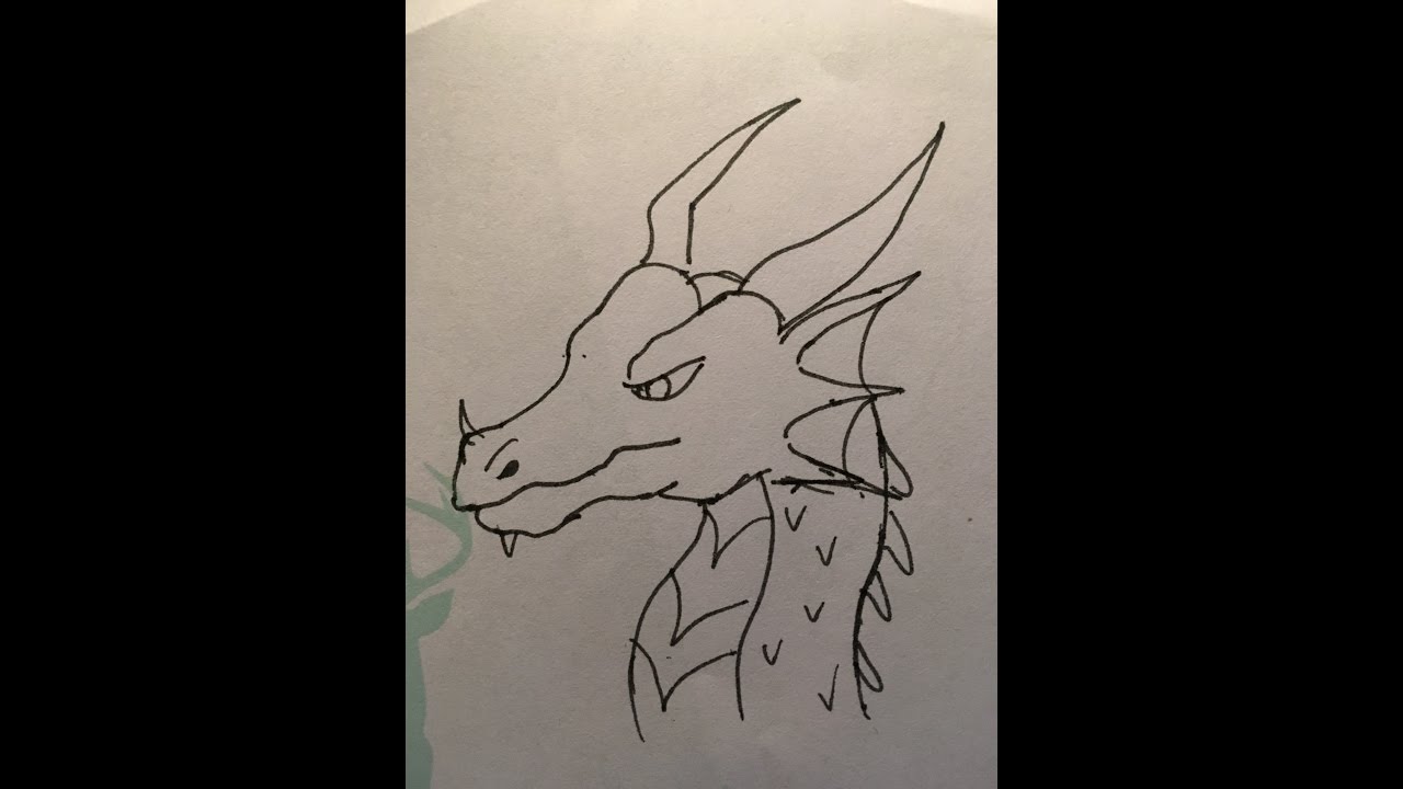 1280x720 How To Draw A Simple Dragon - Simple Dragon Drawing
