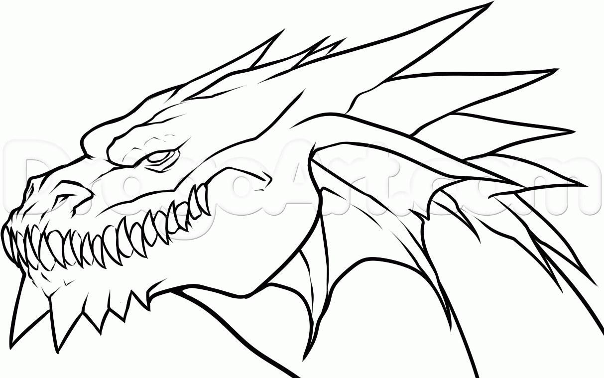 1213x759 Drawings Easy Dragon Drawings, Simple Dragon - Simple Dragon Drawing