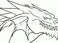 200x150 How To Draw A Simple Dragon Head Step - Simple Dragon Head Drawing