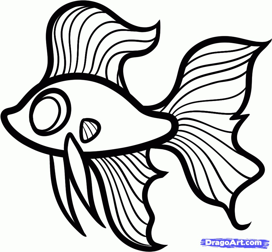 927x858 Energy Simple Drawing Of A Fish Endorsed Magnificent Drawings - Simple Drawing For Kids