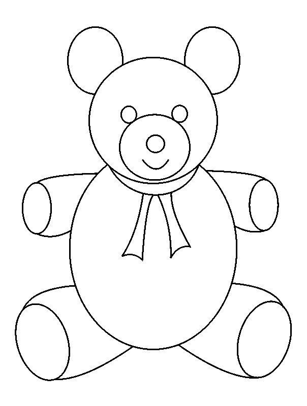 604x800 How To Draw A Teddy Bear In Some Simple Steps - Simple Drawing For Kids Using Shapes