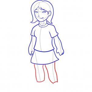 302x302 How To Draw How To Draw A Girl For Kids - Simple Drawing For Small Kids