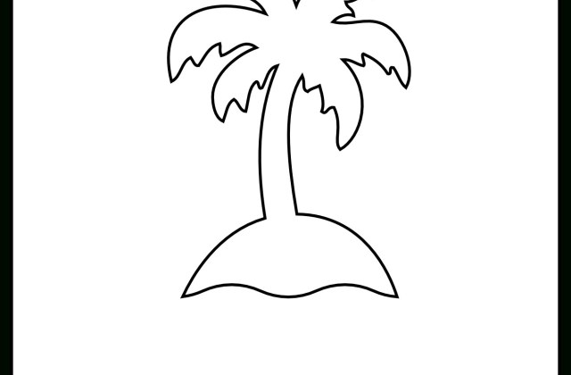 Palm Tree Drawing Outline at PaintingValley.com | Explore collection of ...