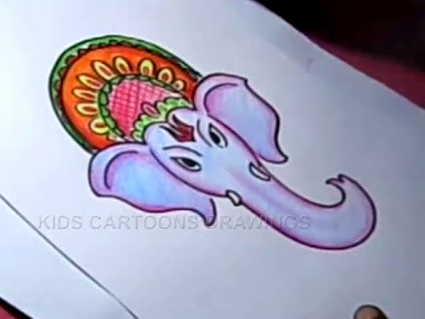 480x360 How To Draw Simple Lord Ganesha Drawing For Childrens Step - Simple Drawing Of Lord Ganesha