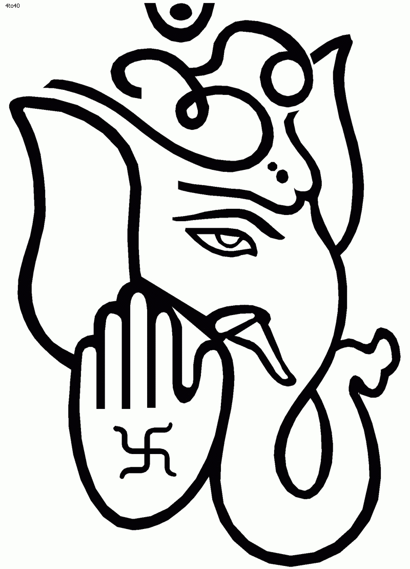 800x1109 Ganesha Drawing Simple For Free Download - Simple Drawing Of Lord Ganesha
