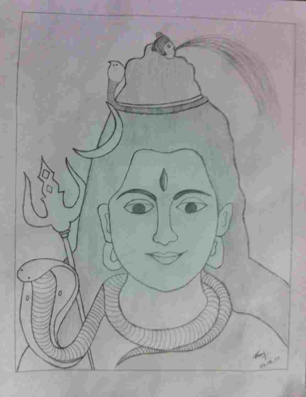 974x1264 Ganesh Simple Pencil Art Images - Simple Drawing Of Lord Ganesha