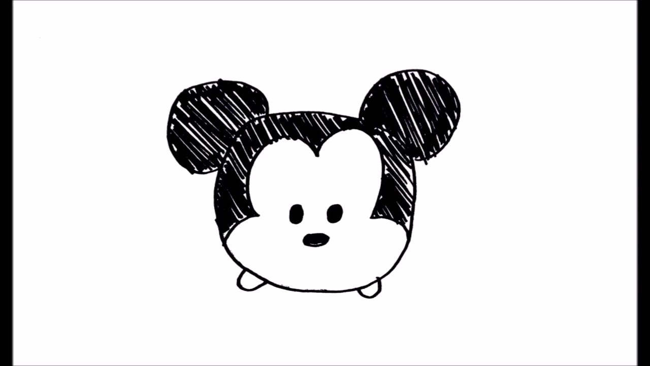 1280x720 Simple Drawing Tutorial How To Draw Cute And Easy Disney Tsum - Simple Drawings
