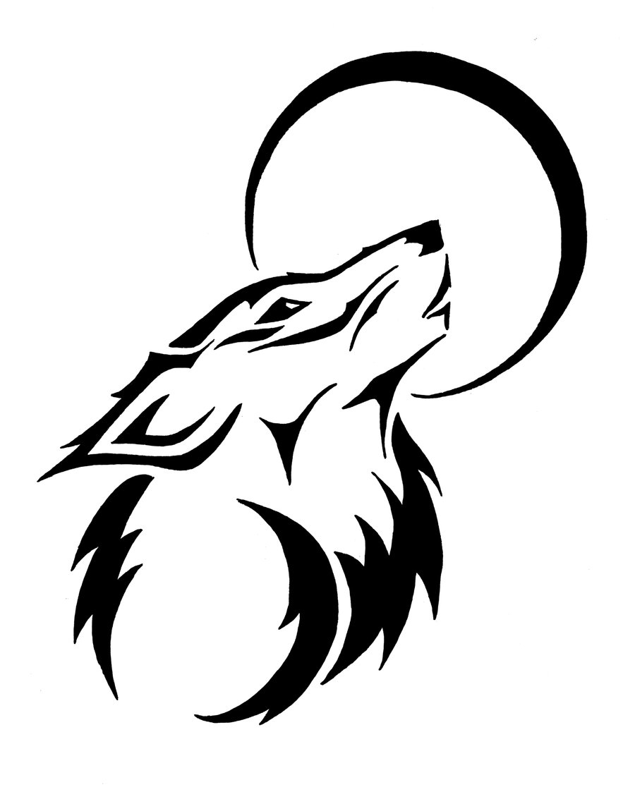 900x1150 Simple Drawings Of Wolves Free Download Clip Art - Simple Drawings