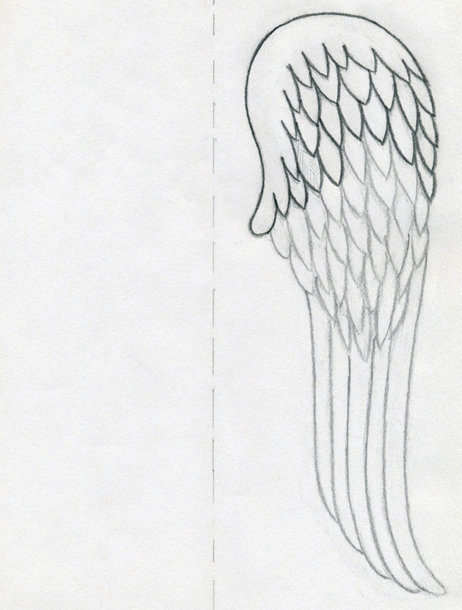 671x885 How To Draw Angel Wings Quickly In Few Easy Steps - Simple Drawings Of Angels