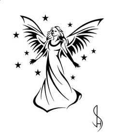 236x279 Simple Angel Drawing - Simple Drawings Of Angels