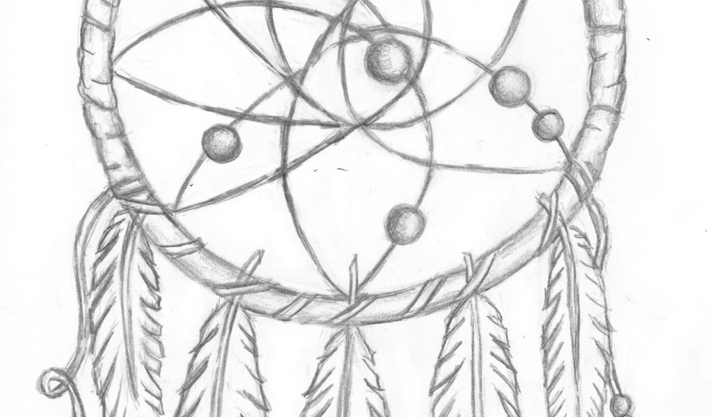 1024x600 How To Draw A Simple Dream Catcher - Simple Dream Catcher Drawing