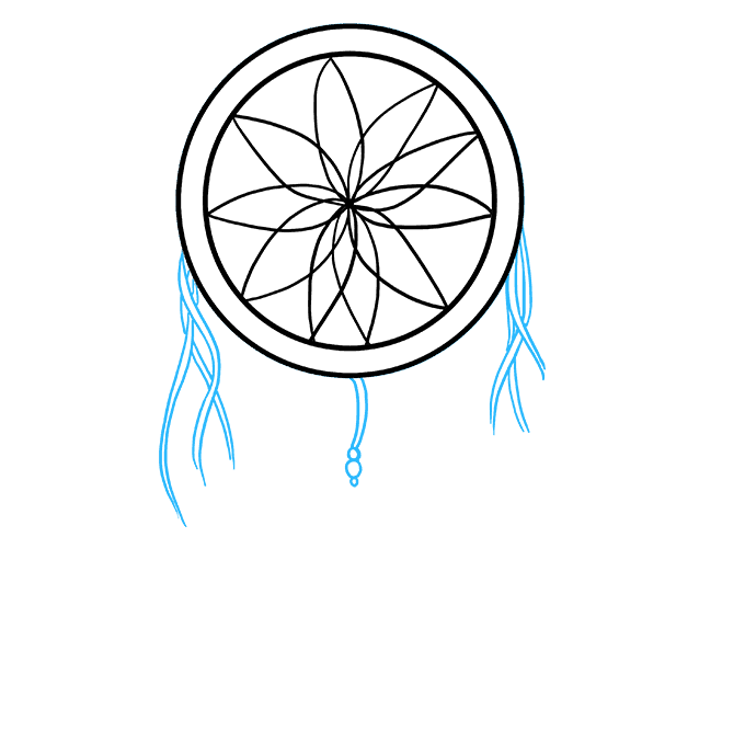 680x678 How To Draw A Dream Catcher - Simple Dream Catcher Drawing