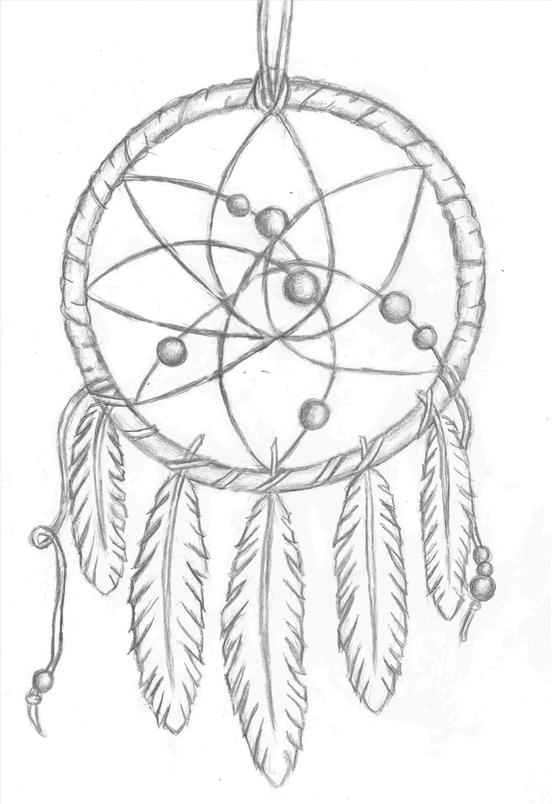 drawings of blue dream catchers