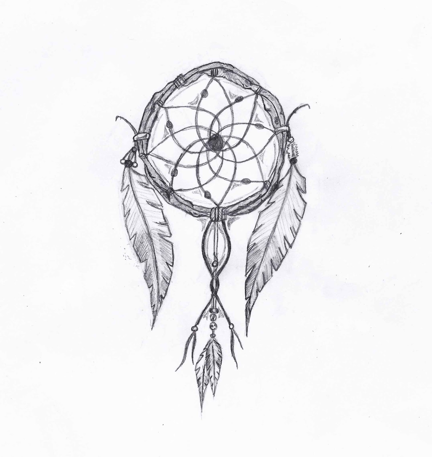 Simple Dream Catcher Drawing at PaintingValley.com | Explore collection ...