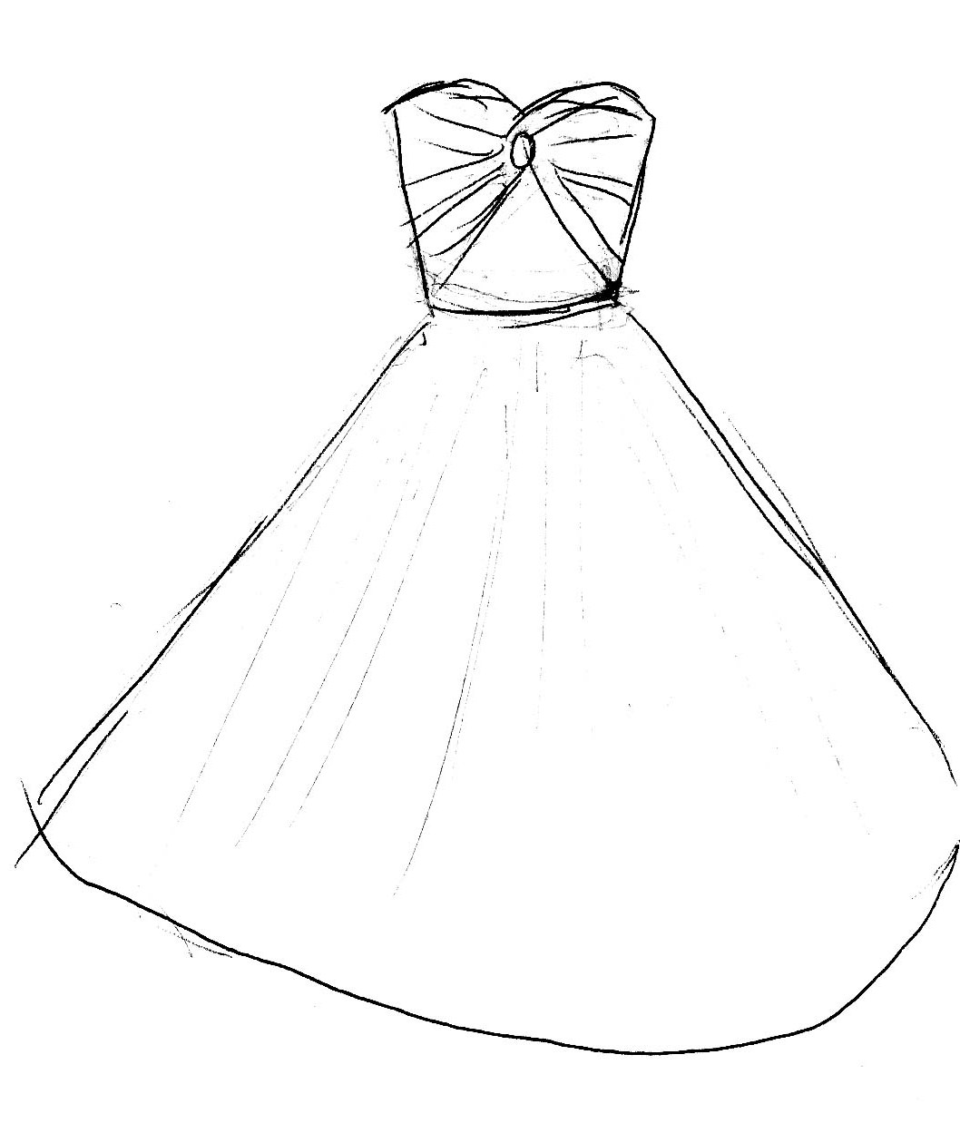 Simple Dress Drawing at Explore collection of